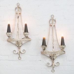 provincial wall candle holder